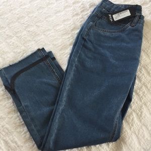 NWT | Nasty Gal | Cropped Jean with Vegan Trim | 2
